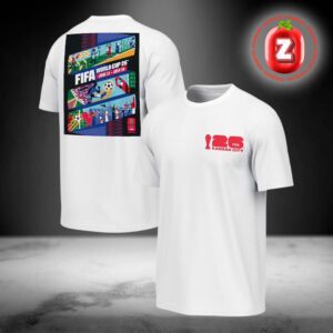 2026 FIFA World Cup Outerstuff Kansas City Host City Poster Graphic Two Sides Unisex T-Shirt