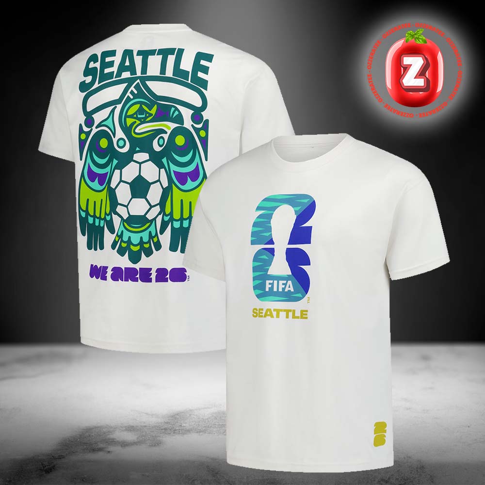 2026 FIFA World Cup Outerstuff Seattle Host City Local Two Sides Unisex T-Shirt