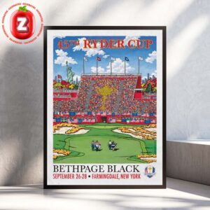 45th Ryder Cup Bethpage Black September 26 28 2025 Farmingdale New York Official Home Decor Poster Canvas