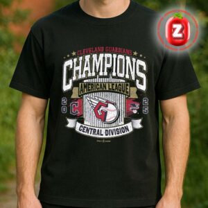 47 Cleveland Guardians 2025 AL Central Division Champions Franklin Unisex T-Shirt