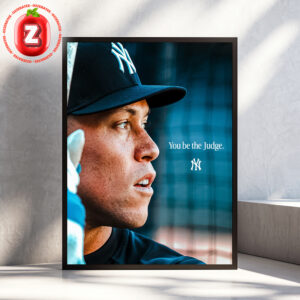 Aaron Judge New York Yankees You Be The Judge MLB Baseball 2025 Inspirational Portrait Artwork Home Decor Poster Canvas