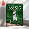 Aaron Judge Yankees .457 OBP MLB 2025 On Base King Baseball Excellence Home Decor Poster Canvas