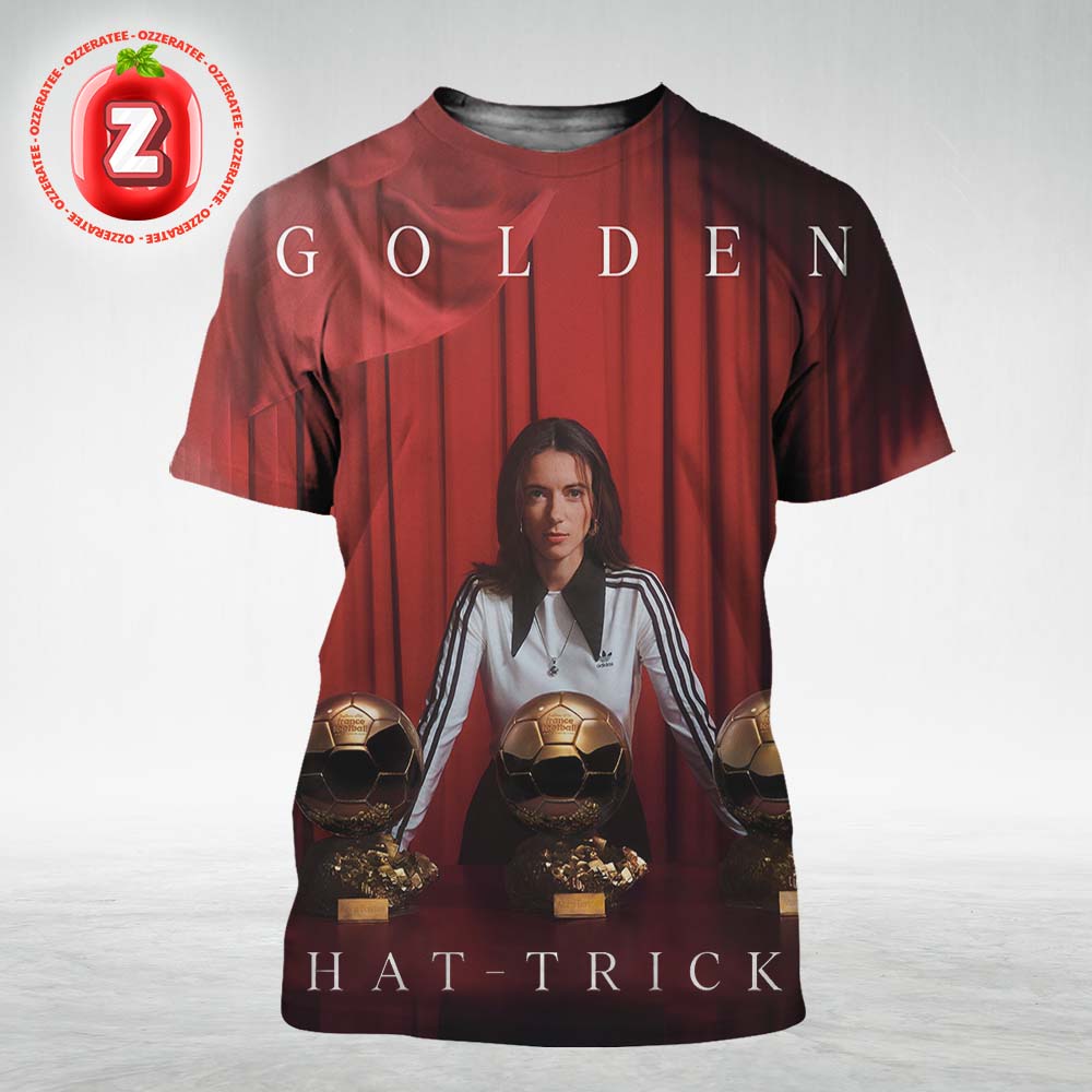 Aitana Bonmatí Ballon d’Or 2025 Golden Hat-Trick Historic Achievement All Over Print Shirt