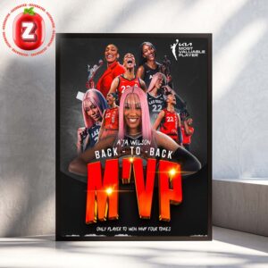 A’ja Wilson Wins Back-to-Back MVP And Makes WNBA History With Four Awards Home Decor Poster Canvas