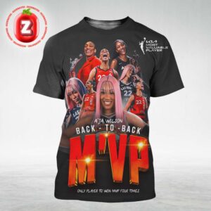 A’ja Wilson Wins Back-to-Back MVP and Makes WNBA History with Four Awards All Over Print Shirt