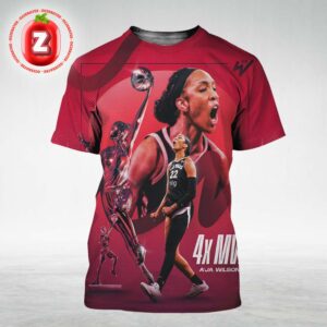 A’ja Wilson Wins Fourth WNBA MVP Award Making History First Ever WNBA 4x MVP All Over Print Shirt