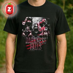 Baltimore Ravens Darkness Falls Poster NFL 2025 Edgar Allan Poe Inspired Artwork Unisex T-Shirt