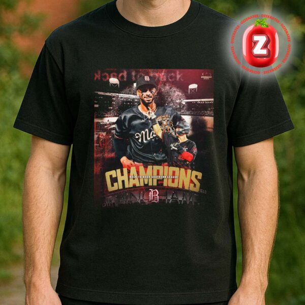 Birmingham Barons Poster At Southern League On 2025 Champions Back To Back Baseball Unisex T-Shirt