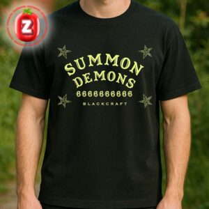 Blackcraft Summon Demons 666 Occult Glow In The Dark Graphic Unisex T-Shirt