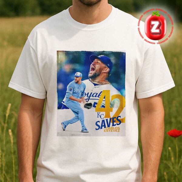 Carlos Estevez Kansas City Royals Saves Leader MLB Baseball 2025 Unisex T-Shirt