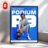 Carlos Sainz Podium Azerbaijan GP 2025 Williams Racing Home Decor Poster Canvas