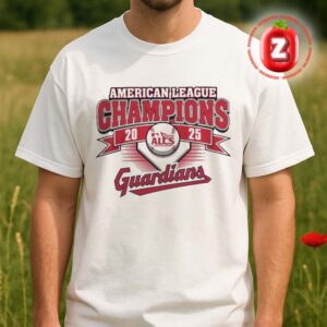Cleveland Guardians 2025 AL Central American League Champions Unisex T-Shirt