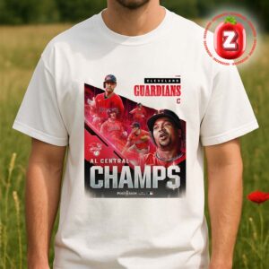 Cleveland Guardians At AL Central On 2025 Back To Back Division Champions MLB Baseball Postseason Triumph Artwork Unisex T-Shirt