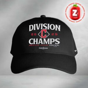 Cleveland Guardians Navy Blue 2025 Division Champions MLB AL Central Locker Room Classic Cap Hat Snapback