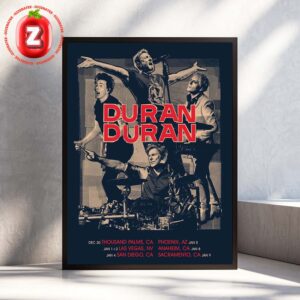 Duran Duran North America Tour 2025 Live Concert Dates and Locations Home Decor Poster Canvas