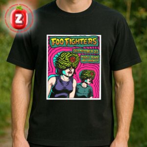Foo Fighters Concert Poster At Toad’s Place In New Haven CT On September 23 2025 Unisex T-Shirt