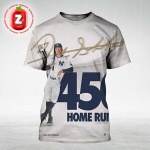 Giancarlo Stanton Reaches 450 Career Home Runs With New York Yankees 2025 MLB Season All Over Print Shirt