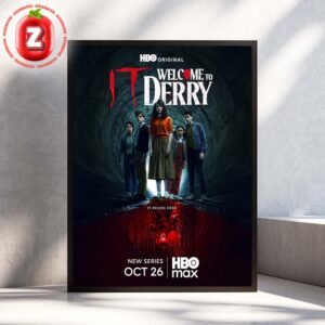 IT Welcome To Derry Poster At HBO Max In Streaming On October 26 2025 Horror Series Cast Artwork Home Decor Poster Canvas