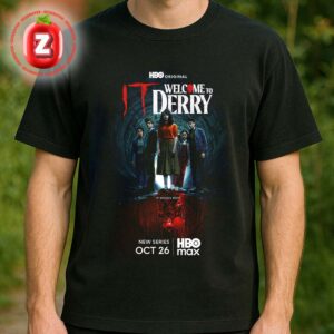 IT Welcome To Derry Poster At HBO Max In Streaming On October 26 2025 Horror Series Cast Artwork Unisex T-Shirt