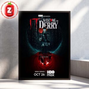 IT Welcome To Derry Poster At HBO Max In Streaming On October 26 2025 Horror Series Pennywise Artwork Home Decor Poster Canvas