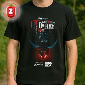 IT Welcome To Derry Poster At HBO Max In Streaming On October 26 2025 Horror Series Pennywise Artwork Unisex T-Shirt