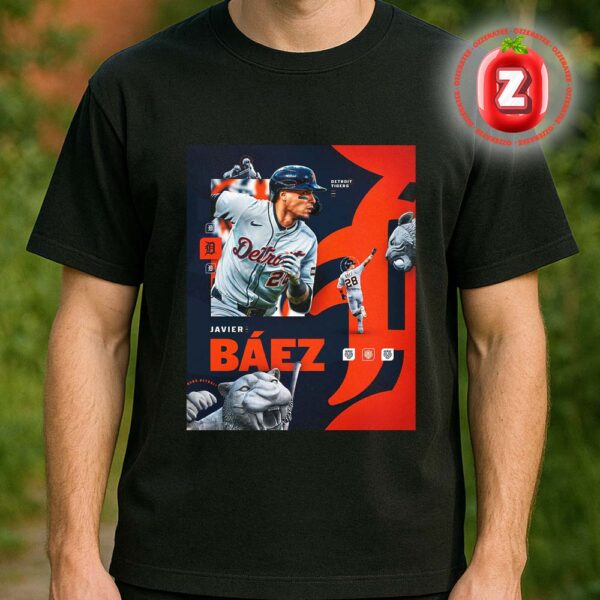 Javier Baez Detroit Tigers At MLB On 2025 Monster 3 Run Home Run Baseball Heroic Spotlight Artwork Unisex T-Shirt