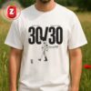 Jazz Chisholm Jr New York Yankees 30 30 Club 2025 Home Runs And Stolen Bases Record Unisex T-Shirt