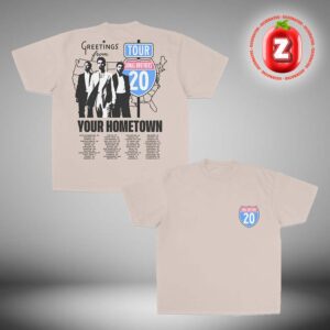 Jonas Brothers Greeting’s From Your Hometown Route 20 Tour 2025 Two Sides Unisex T-Shirt