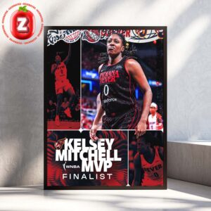 Kelsey Mitchell Indiana Fever WNBA MVP Finalist 2025 Season Highlights Home Decor Poster Canvas