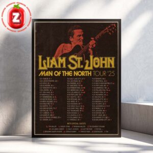 Liam St John Man Of The North Tour 2025 Across UK Europe and USA Home Decor Poster Canvas