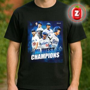 Los Angeles Dodgers Poster At NL West On 2025 Champions Baseball Unisex T-Shirt