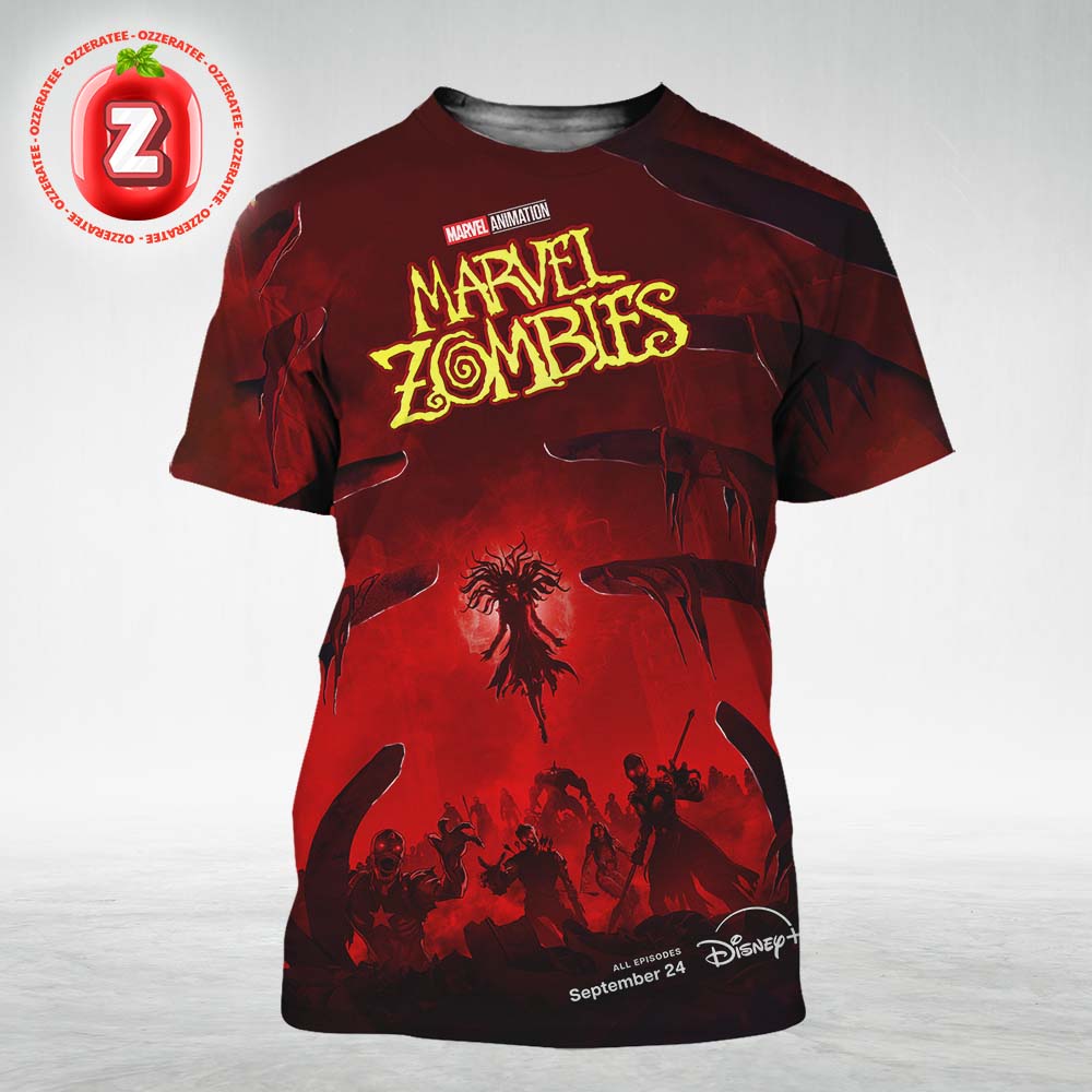 Marvel Zombies Disney Plus Series Release September 24 2025 Horror Superhero All Over Print Shirt
