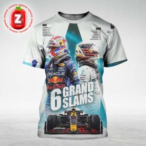 Max Verstappen and Lewis Hamilton 6 Grand Slams Formula 1 Record All Over Print Shirt