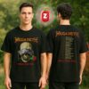 Megadeth General Vic Holy Wars The Punishment Due General Vic Skull Design Black Heavy Metal Two Sides T-Shirt
