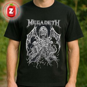 Megadeth Vic Rising Metal Band Skeleton Artwork Unisex T-Shirt