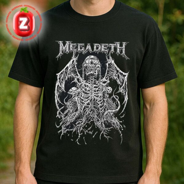 Megadeth Vic Rising Metal Band Skeleton Artwork Unisex T-Shirt