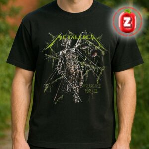 Metallica And Justice For All x Merch Jungle Exclusive Limited Collection Unisex T-Shirt