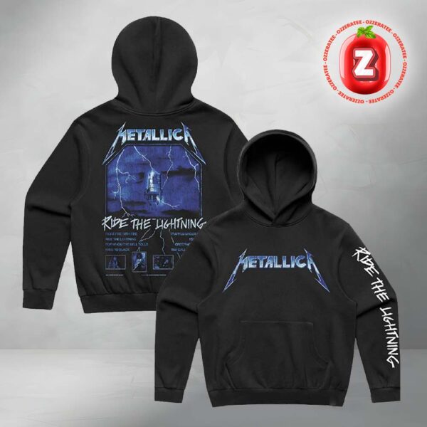 Metallica x Merch Jungle Ride The Lightning Tracklist Exclusive Limited Collection All Over Print Hoodie