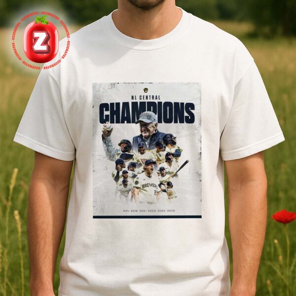 Milwaukee Brewers Celebrate NL Central Championships From 2011 To 2025 Unisex T-Shirt