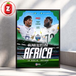 Minnesota Vikings vs Pittsburgh Steelers Historic First NFL Africa Representation American Football On September 28 2025 Home Decor Poster Canvas