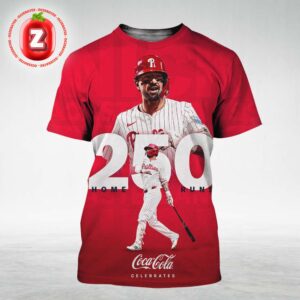 Nick Castellanos 250 Career Home Runs Philadelphia Phillies Milestone Artwork All Over Print Shirt