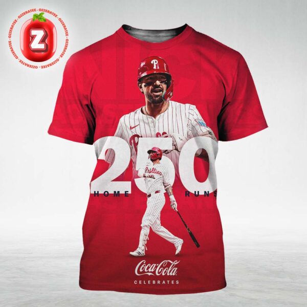 Nick Castellanos 250 Career Home Runs Philadelphia Phillies Milestone Artwork All Over Print Shirt