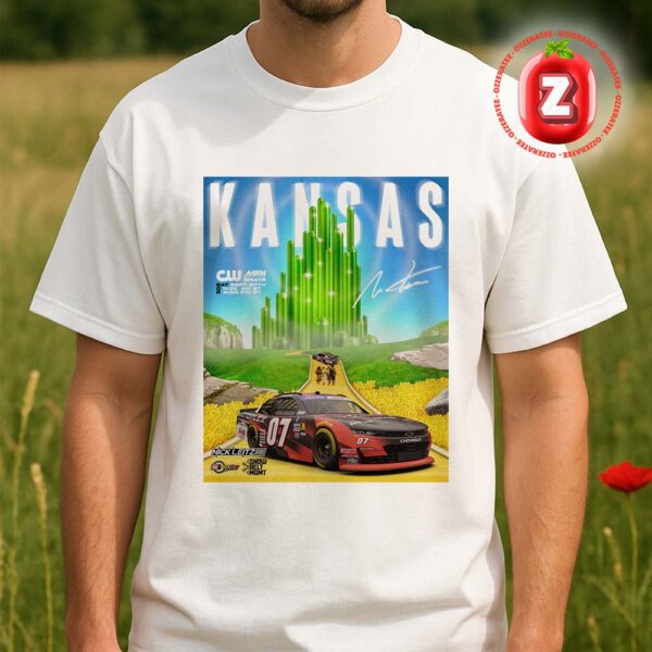 Nick Leitz Chevrolet Racing At Kansas On 2025 NASCAR Xfinity Series Motorsport Wizard Of Oz Artwork Unisex T-Shirt