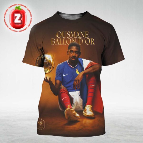 Ousmane Dembélé France Ballon d’Or 2025 Winner Glory Moment All Over Print Shirt