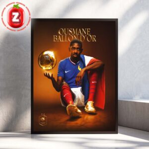 Ousmane Dembélé France Ballon d’Or 2025 Winner Glory Moment Home Decor Poster Canvas