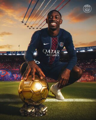 Ousmane Dembélé PSG Ballon d’Or 2025 Celebration Golden Moment