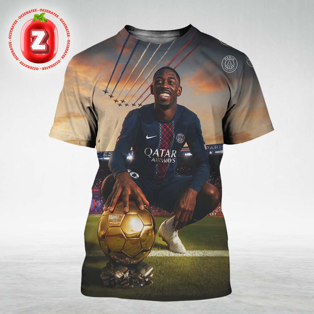 Ousmane Dembélé PSG Ballon d’Or 2025 Celebration Golden Moment All Over Print Shirt