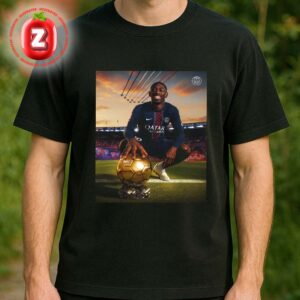 Ousmane Dembélé PSG Ballon d’Or 2025 Celebration Golden Moment Unisex T-Shirt