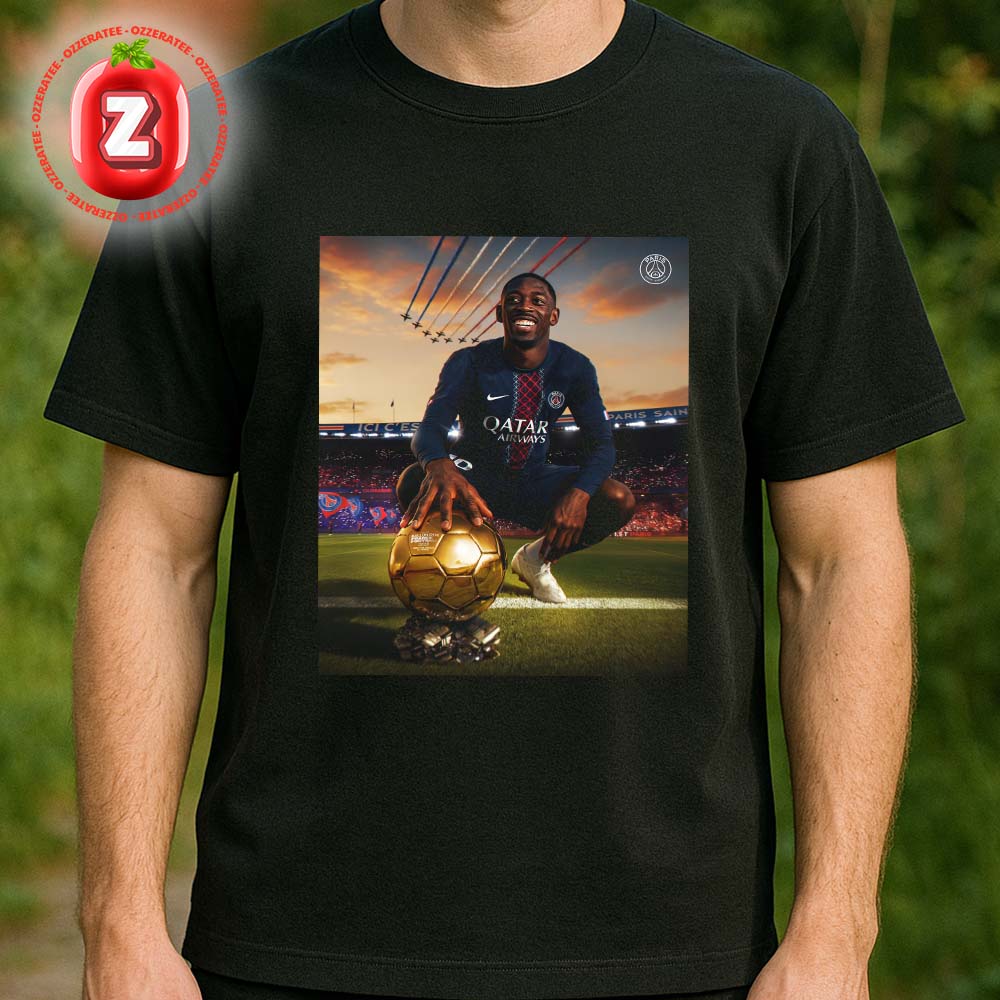 Ousmane Dembélé PSG Ballon d’Or 2025 Celebration Golden Moment Unisex T-Shirt