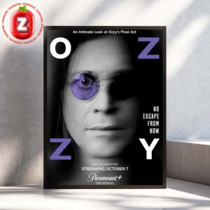 Ozzy Osbourne Documentary At Paramount Plus On 2025 No Escape From Now Final Act Home Decor Poster Canvas